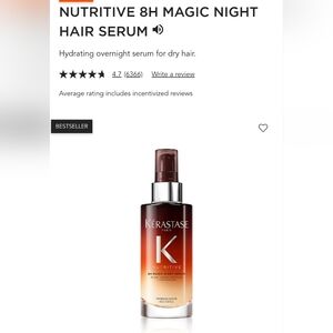 Kérastase Nutritive 8H Magic Night Serum 3.04 Oz